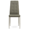 DCL-397 CRM2 - Jedálenská stolička, cappuccino látka, kov matný cappuccino