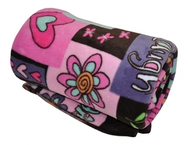 Deka mikroplyš 150x200 cm - farebná mozaika