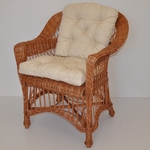 Kreslo Weigier prírodný - polster béžový melír