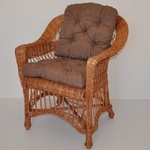 Kreslo Weigier prírodný - polster hnedý melír