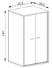 Šatníková skriňa 2D PILETAS M-1 dub hickory