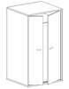 Šatníková skriňa 2D PILETAS M-1 dub hickory