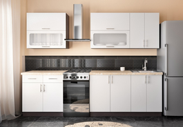 Kuchyňa ESTERO A 220 wenge dark/biela supermat