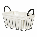 OV4130-M - Kôš kovový, s látkou.