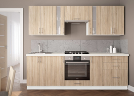 Kuchyňa FELIPE B 240 biela/dub sonoma