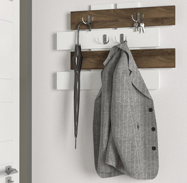 Vešiak HAVSA biela/orech