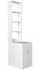 Koupelnová skříňka s regálem LIPA, bílá