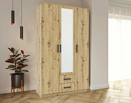 Šatníková skriňa SIMPLE 120 3D2Dr dub artisan