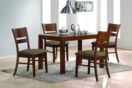 Jedálenský set VAŠIEK stôl + EDITA stolička 4ks Orech/látka SH21