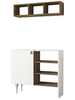 Komoda s regálom KALVINA biela