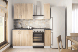 Kuchyňa FELIPE 120 biela/dub sonoma