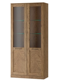Vitrína MIRI 12 2D dub rustikálny