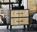 Nočný stolík 2S TARIA wotan/antracit