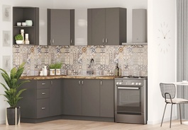 Kuchyňa BERHIL rohová antracit