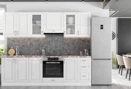 Kuchyňa BARDIS 260 biela/biela lesk