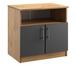 Komoda 2D OFFICE KIT dub apalačský/sivá