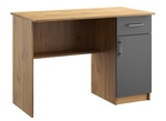 Pracovný stôl OFFICE KIT 5 pravý dub apaláčsky/sivá