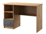 Pracovný stôl OFFICE KIT 4 ľavý dub apaláčsky/sivá