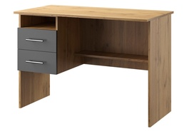 Pracovný stôl OFFICE KIT 2 ľavý dub apaláčsky/sivá
