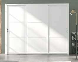 Skriňa FRAMA šatníková 255cm biela