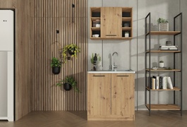 Kuchyňa BRUZ 80 cm, farba dub artisan