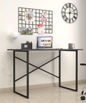 Písací stôl 60x120 cm JARNY antracit/čierna