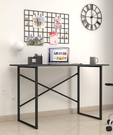 Písací stôl 60x120 cm JARNY antracit/čierna