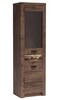 Vitrína pravá INDIANAPOLIS I-4 jasan tmavý