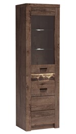 Vitrína pravá INDIANAPOLIS I-4 jasan tmavý