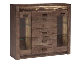 Komoda - INDIANAPOLIS I-8 bar číry tmavý