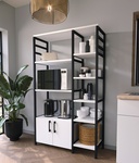 Kuchynský regál 2D RONSE biela