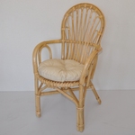 Ratanové kreslo Palmito polster svetlo béžový melír