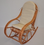 Hojdacie kreslo Bujak detský polster béžový melír