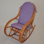 Hojdacie kreslo Bujak detské polster fialový melír