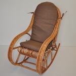 Hojdacie kreslo Bujak detské polster hnedý melír