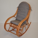 Hojdacie kreslo Bujak detský polster šedý melír