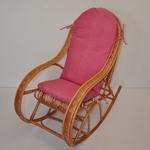 Hojdacie kreslo Bujak detský polster malinový melír