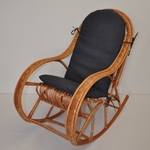 Hojdacie kreslo Bujak detský polster tmavosivý melír