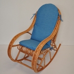 Hojdacie kreslo Bujak detský polster tyrkysový melír