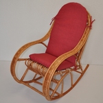 Hojdacie kreslo Bujak detský polster vínový melír