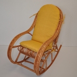 Hojdacie kreslo Bujak detský polster žltý melír