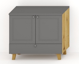 DUM80S/1 skrinka pod umývadlo POMEROY artisan/sivá