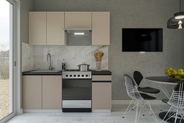 Kuchynská linka SILVINKA 180, farba satin/clay grey