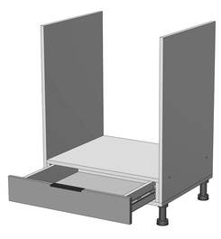 Skrinka na vstavanú rúru KROFT grafit