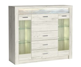 Komoda - bar INDIANAPOLIS I-8 jaseň biely