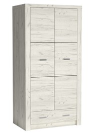 Šatník INDIANAPOLIS I-1 jaseň biely