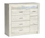 Komoda INDIANAPOLIS I-17 jaseň biely