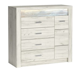 Komoda INDIANAPOLIS I-17 jaseň biely