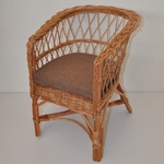 Kresielko Rudnik detské - polster hnedý