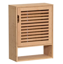 Kúpeľňová skrinka závesná LANTA prírodný bambus